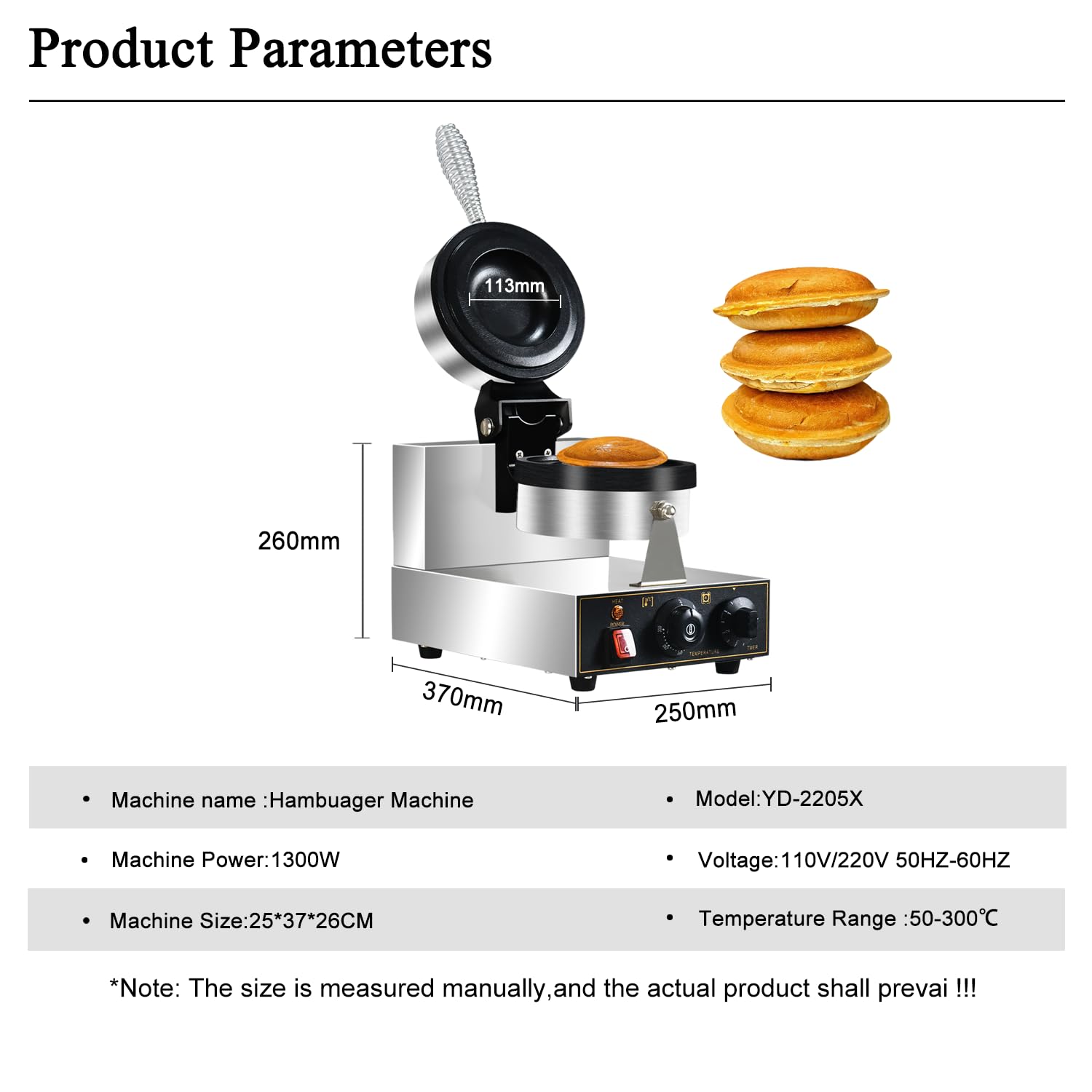 Ice Cream Burger Maker, UFO Burger Maker, Ice Cream Filling Waffle Maker, Hamburger Waffle Maker Sandwich Press, Non Coated, Household Or Commercial.