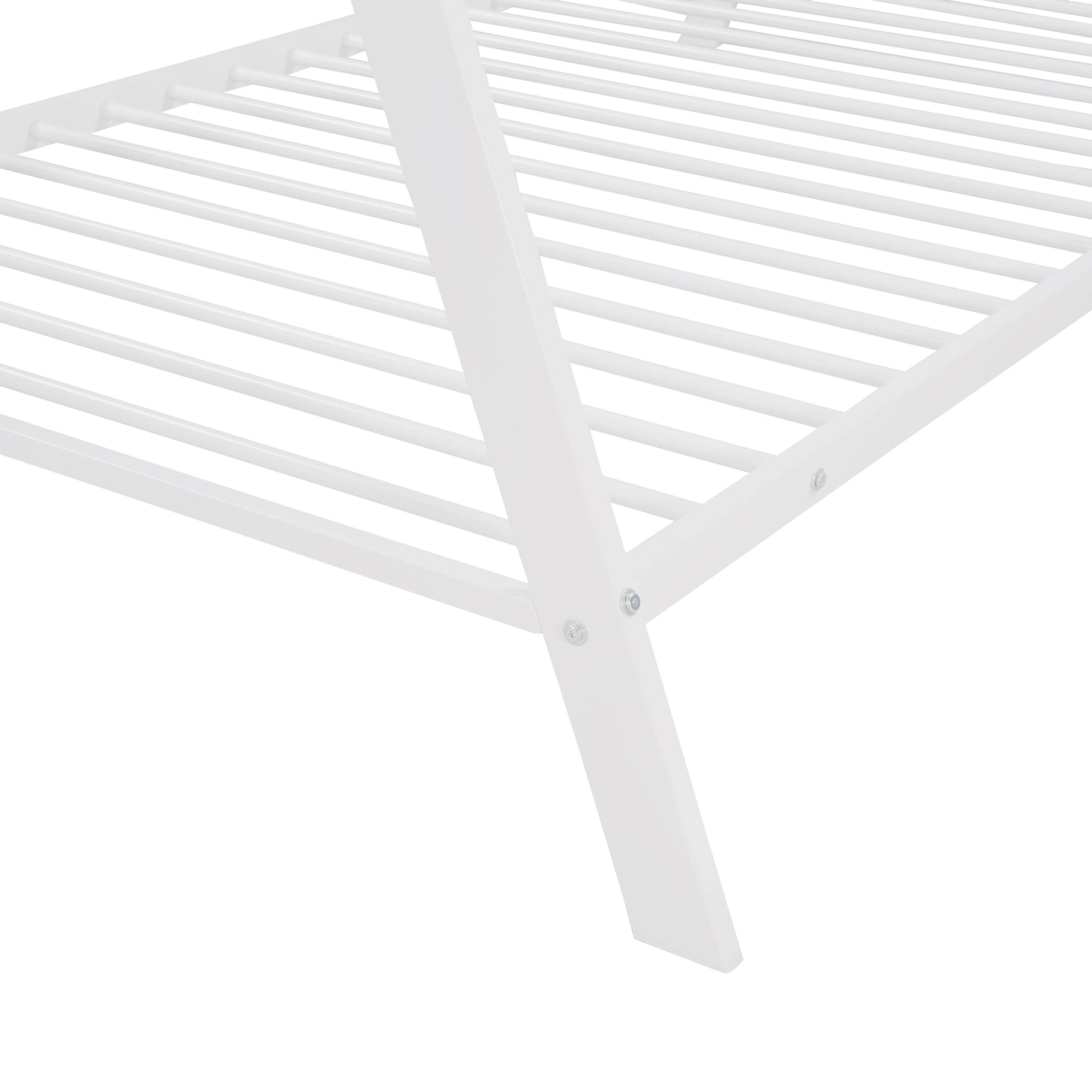 Bellemave Floor Bed Twin Size for Kids, Metal Montessori Floor Bed, Twin House Bed for Kids Girls Boys, Tent Bed, Twin,White