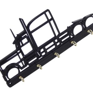 18 Wheeler Semi Truck Big Rig Key Rack Hanger Holder for Wall Entryway Organization Housewarming New Home Gift - 8" x 4" x 3/16" -Five Hooks