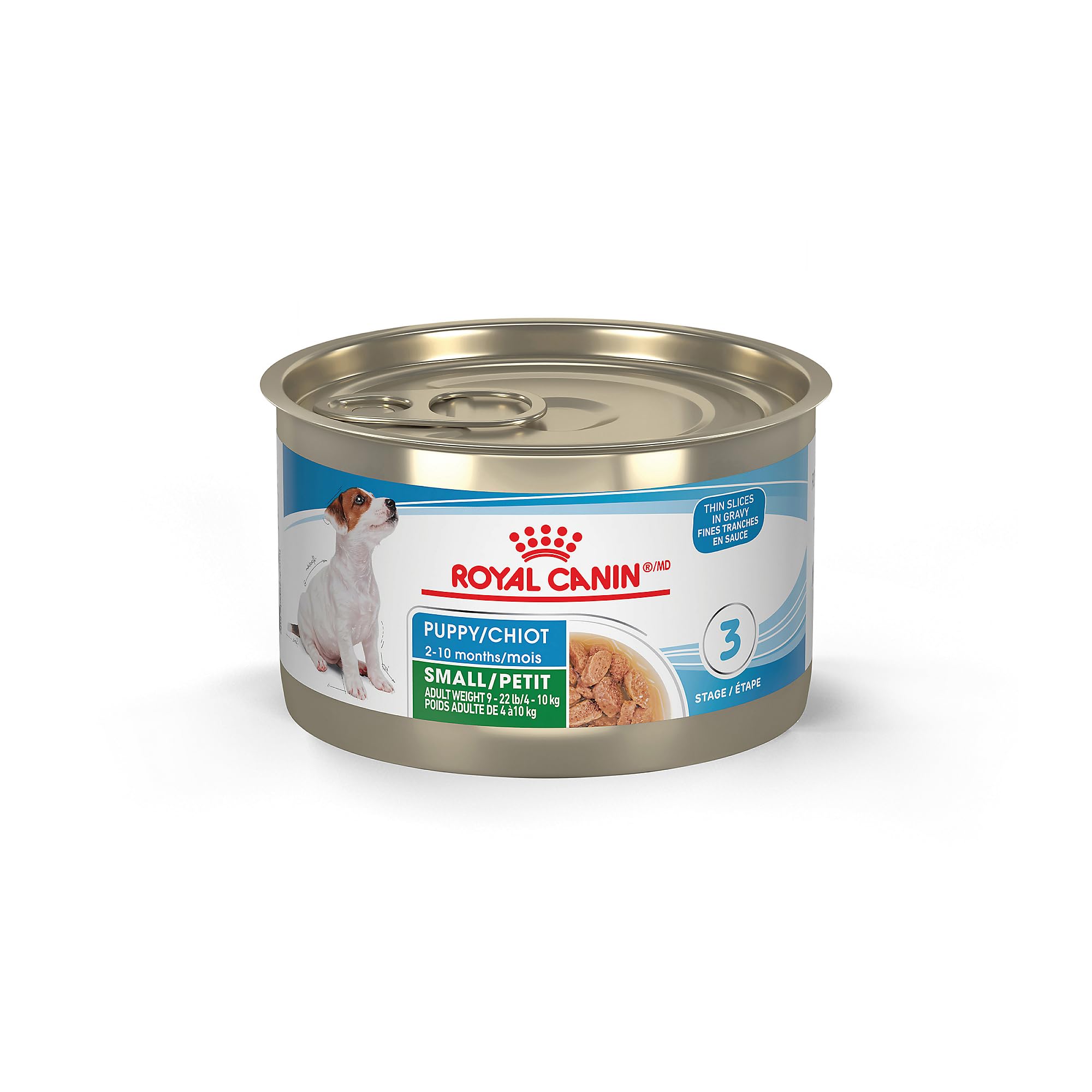 Royal Canin Size Health Nutrition Small Puppy Thin Slices in Gravy Wet Dog Food, 5.1 oz 24-Pack