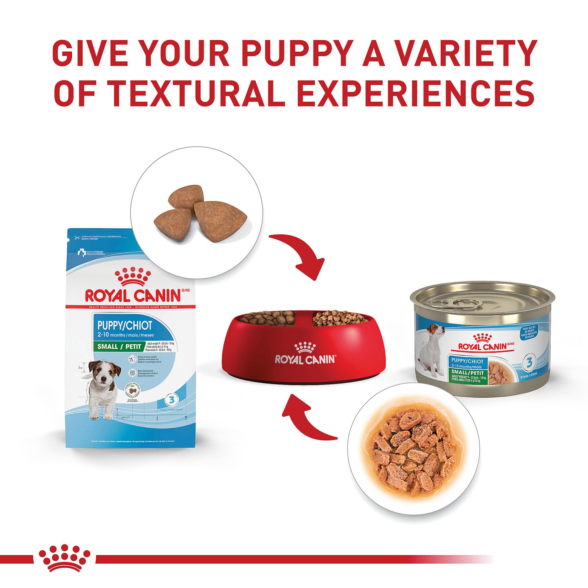 Royal Canin Size Health Nutrition Small Puppy Thin Slices in Gravy Wet Dog Food, 5.1 oz 24-Pack