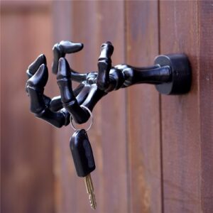 PYHIRRY Gothic Hand Bone Hooks for Walls - Ghost Hand Design Resin Hooks - Multi-Functional Organizers for The Front of The Home, Kitchen and Bedroom - Creative Gothic Decoration