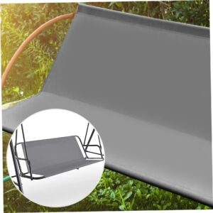 OnIUeZky Garden Swing Seat Cover Replacement Garden Swing Canopy Replacement 45x19x19 Inch Waterproof Yard Swing Chair Cover Fit for Outdoor 2 and 3 Seater Swing Chair Grey