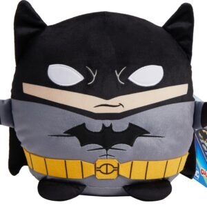 Mattel DC Cuutopia Batman Plush Toy, Super Hero Soft Rounded Pillow Doll, 10-inch Character Collectible