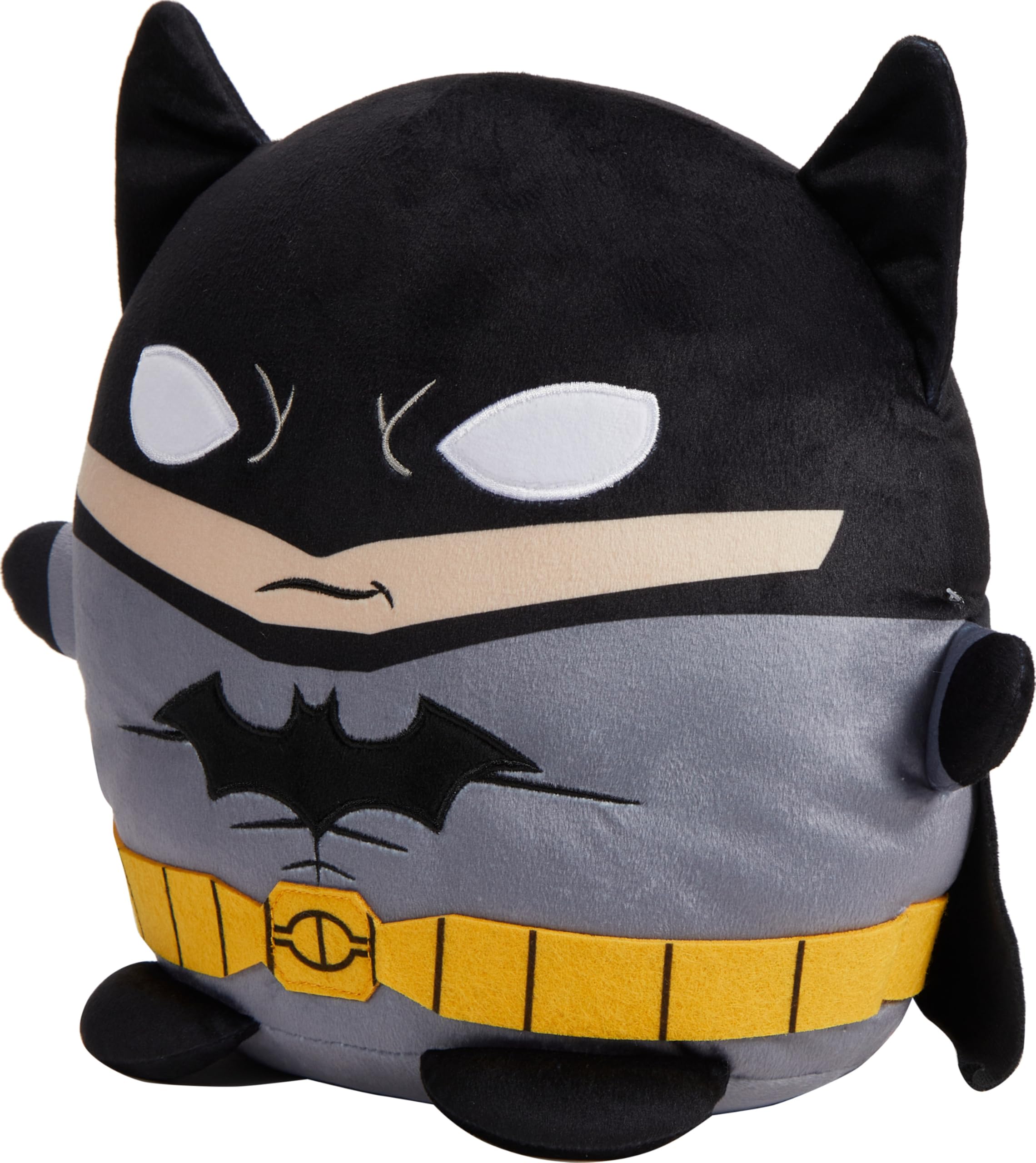 Mattel DC Cuutopia Batman Plush Toy, Super Hero Soft Rounded Pillow Doll, 10-inch Character Collectible