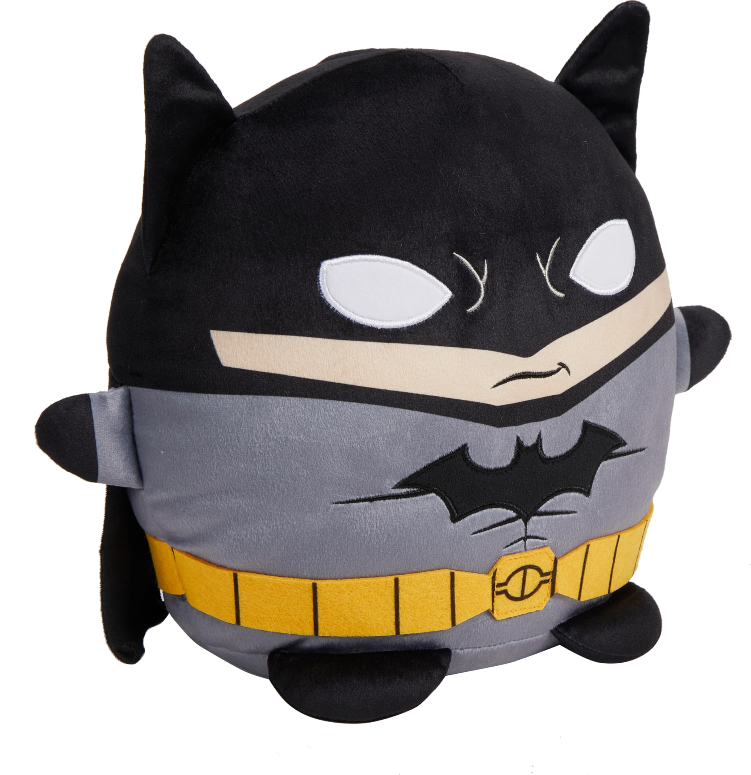 Mattel DC Cuutopia Batman Plush Toy, Super Hero Soft Rounded Pillow Doll, 10-inch Character Collectible