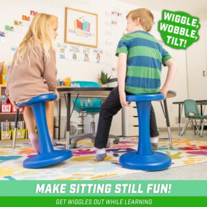 GoSports Wobble Chair - Sensory Stool for Active Kids - ADHD Chair for Classrooms or Home - 18 or 14 Inch Stool