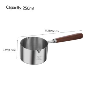 FUNOMOCYA Reusable Small Sauce Boil Container with Handle Random Pattern Kitchen Saucepan for Cooking and Sauces Ideal for Boiling and Heating