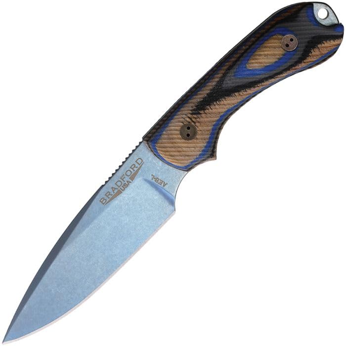 Bradford Knives Guardian 3 Blue PVD G-Wood BRAD3FE200PA