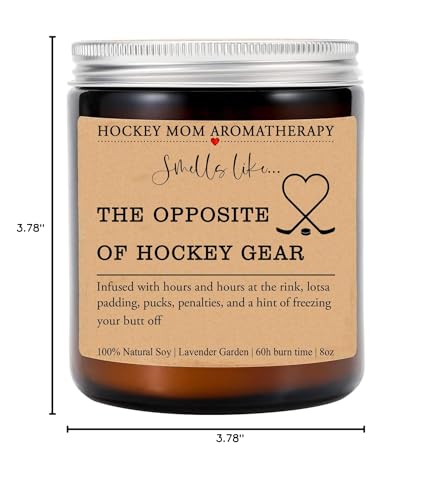 Hockey Mom - Hockey Mom Candle - Hockey Mom Gift - Hockey Team Mom Gift - Birthday Gift for Mom - Mother's Day Gift - Unique Gift for Mom - Hockey Gift Manager