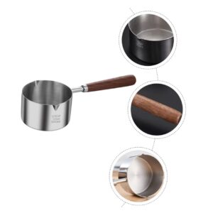 FUNOMOCYA Reusable Small Sauce Boil Container with Handle Random Pattern Kitchen Saucepan for Cooking and Sauces Ideal for Boiling and Heating