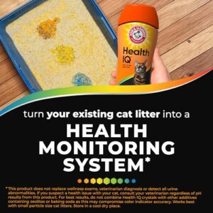 ARM & HAMMER Health IQ Cat Litter Additive, with Color Changing Health Indicators, Works with Most Litter, 10 oz