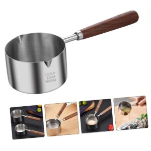 FUNOMOCYA Reusable Small Sauce Boil Container with Handle Random Pattern Kitchen Saucepan for Cooking and Sauces Ideal for Boiling and Heating