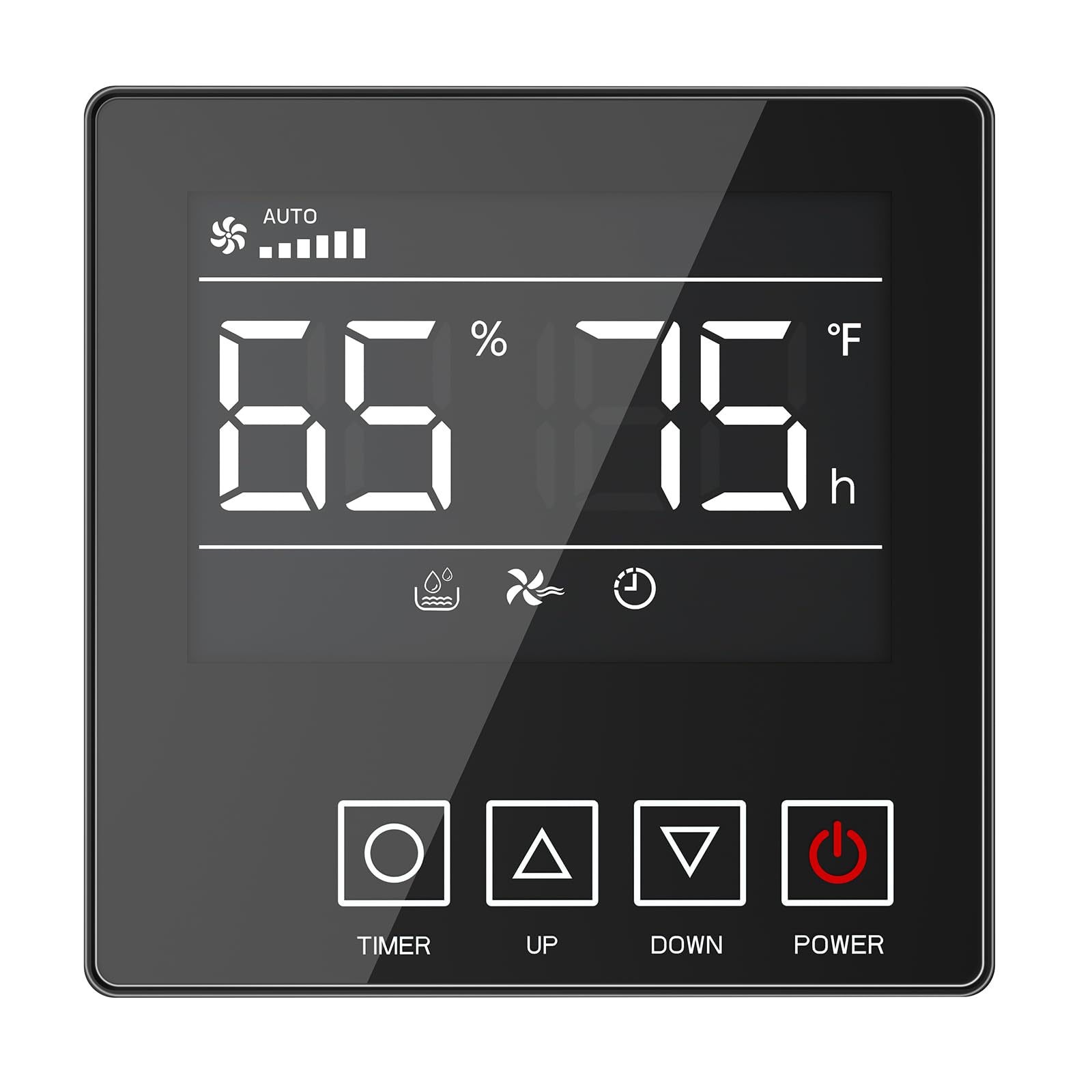 Moiswell Digital Humidity Remote Controller for Crawl Space Commercial Dehumidifier, Temperature, Timer, Adapt Humidity Level for Model MP70|M145|XP235