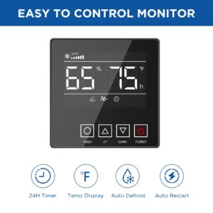 Moiswell Digital Humidity Remote Controller for Crawl Space Commercial Dehumidifier, Temperature, Timer, Adapt Humidity Level for Model MP70|M145|XP235