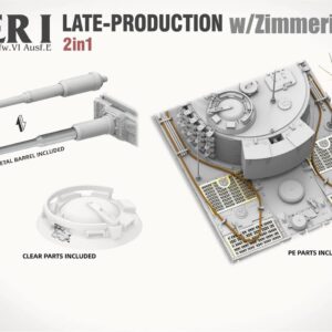 Takom 2199 1/35 TIGER I LATE w/ZIMMERIT Sd.Kfz.181 Pz.Kpfw.VI