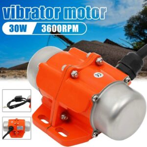 30W Concrete Vibrator Vibration Motor, 110V 3600rpm Waterproof Vibrating Motor Aluminum Alloy Case Vibrating Motor Vibrating Motor Single Phase for Shaker Table…