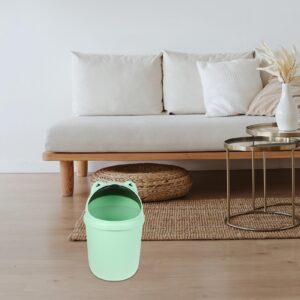 Kichvoe Mini Frog Desktop Trash Can Cute Small Trash Can with Lid Flip Trash Can Mini Garbage Can Small Wastebasket Recycle Bin Vehicle Trash Bin for Bathroom Kitchens Office Dressing Table