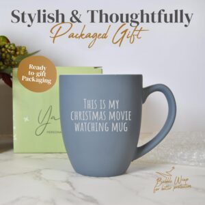 Personalized Coffee Mug Engraved with your Custom Text - Customized Coffee Mug, Hot Chocolate Mug, Tea mug, Birthday Gift, Retirement Gift (Matte Grey, Engraved Custom Text)