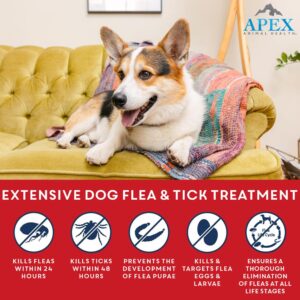 Apex Plus Flea and Tick Prevention for Dogs | X-Large (89-132 lbs) | 3-Month Supply | Dog Flea and Tick Treatment | 24-Hour Activation, Waterproof, 30-Day Protection