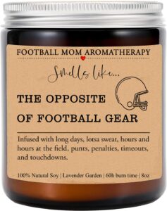 football mom - football mom candle - football mom gift - football team mom gift - birthday gift for mom - mother's day gift - unique gift for mom - football gift manager