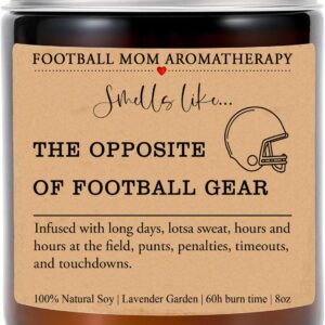 Football Mom - Football Mom Candle - Football Mom Gift - Football Team Mom Gift - Birthday Gift for Mom - Mother's Day Gift - Unique Gift for Mom - Football Gift Manager