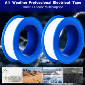 Pushglossy PTFE Tape 1/2 x 520 Inches Plumbers Tape Waterproof Sealant Plumbing Tape for Shower Head Repairing Water Pipe Sealing Tape(White,100 Rolls)