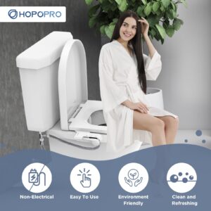 Bidet Attachment for Toilet, Toilet Bowls, Dual Nozzles Adjustable Water Pressure Bidets for Existing Toilets