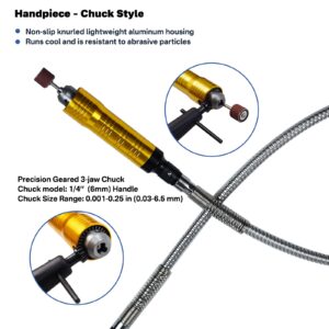 CTISMICE 780W Flex Shaft Rotary Tool, 500-25000RPM Flexible Shaft Grinder Kits with Variable Speed Foot Pedal and 110pcs Accessories for Grinding Polishing Sanding Deburring Cutting Buffing Finishing