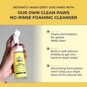 Wrinkle Paste For Bulldogs 2oz + Paw Cleaner For Dogs 5oz (Made In USA)- No Rash & Dirt On French Bulldog, English Bulldog, Pug- Waterless Dog Paw Washer & Bulldog Wrinkle Cream For Dog