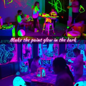 L LOHAS LED Black Light Bulbs, BR30 LED Black Light Bulb Glow in the Dark, 12W Halloween Blacklight Bulb UV 120WEquiv,UVA385-400nm, Black Light Bulbs for Glow Party Body Paint Fluorescent Poster,2Pack