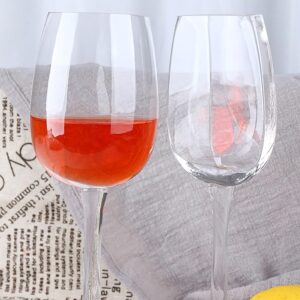 Half Crystal Glass Cups, Novelty Funny Wine Glass Cut In Half, 140ml Clear Glass Champagne Cups, Reusable Long Stemmed Semi-Circular Red Wine Glass for Birthday Anniversary (2 Pcs)