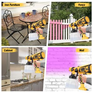 Paint Sprayer Tool 1000W High Power Electric Spray Paint Gun Easy to Clean for Furniture Cabinets Fence Walls Door Garden Chairs Paint Tools Yellow