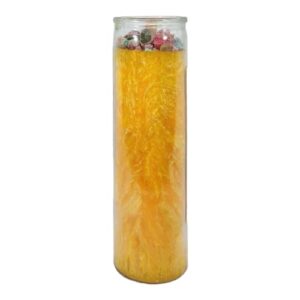 Open Door to Success-Palm Wax Spiritual Intention Spell Candle-[Yellow] | Vela CASA ESOTERICA PERFUMADA- (ABRE PUERTAS DEL EXITO)