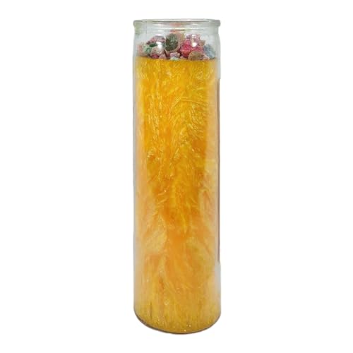 Open Door to Success-Palm Wax Spiritual Intention Spell Candle-[Yellow] | Vela CASA ESOTERICA PERFUMADA- (ABRE PUERTAS DEL EXITO)