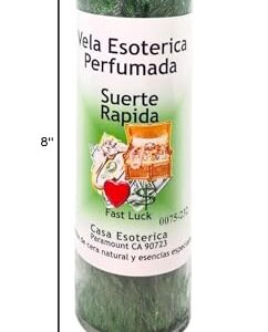 Fast Luck Green-Palm Wax Spiritual Intention Spell Candle-[Green] | Vela CASA ESOTERICA PERFUMADA- (Suerte RAPIDA)