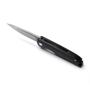 DRACHENADER Pocket Knife Mini, Small Men's Pocket Knife EDC Utility Knife Box Cutter, Compact and Lightweight with ABS Handle, 3Cr13Mov Steel Blade, Black