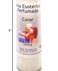 Healing-Palm Wax Spiritual Intention Spell Candle-[White] | Vela CASA ESOTERICA PERFUMADA- (CURAR)