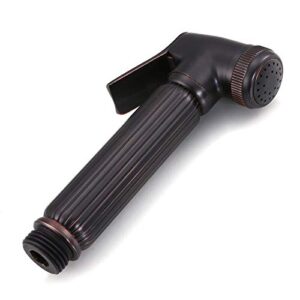 kemtat oil rubbed bronze handheld bidet shower set copper bidet sprayer lanos toilet bidet faucet lavatory kd1496 - (color: set 1)