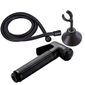 KemtAt Oil Rubbed Bronze Handheld Bidet Shower Set Copper Bidet Sprayer Lanos Toilet Bidet Faucet Lavatory KD1496 - (Color: Set 1)