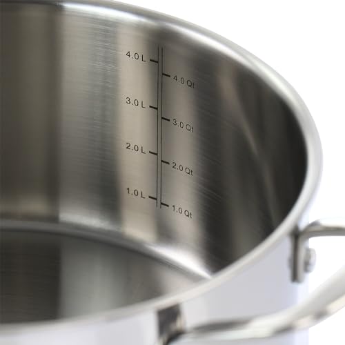 Martha Stewart Stainless Steel 5 Qt Dutch, Silver (128950.02)