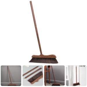 UNOMOR Handmade Soft Wood Broom - Long Handle Broom for Dust Removal, Kitchen Cleaning Sidewalk, Patio, Courtyard, Bathtub, and Floor Brush