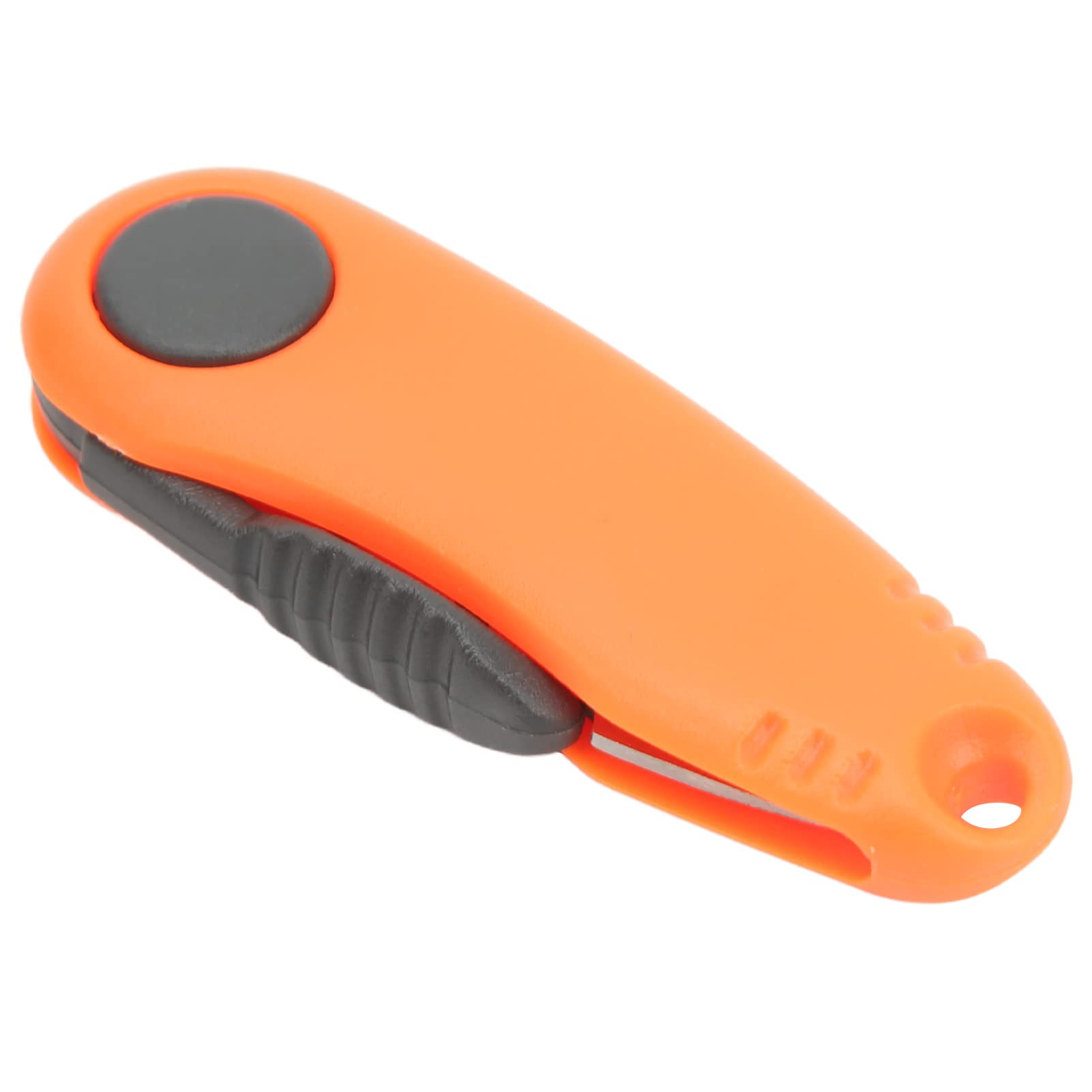 Mini Badminton Line Scissors, Folding Outdoor Fishing Line Cutter ABS Carbon Steel 2pcs for Camping (Orange)