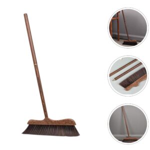 UNOMOR Handmade Soft Wood Broom - Long Handle Broom for Dust Removal, Kitchen Cleaning Sidewalk, Patio, Courtyard, Bathtub, and Floor Brush