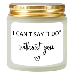 vellsenne bridesmaid proposal gifts - lavender soy wax candle - maid of honor proposal gifts - will you be my bridesmaid gifts for friends girls women matron of honor gifts 4oz