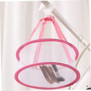 OFFSCH 2pcs Drying net Bag Foldable Sweater Dryer Socks Drying net Makeup Sponge Drying net Laundry Drying Rack Collapsible mesh Clothes Drying Rack Mini Eggs Folding Polyester