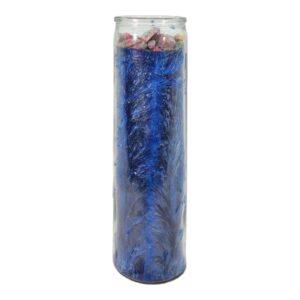 Protection 7 METALE-Palm Wax Spiritual Intention Spell Candle-[Blue] | Vela CASA ESOTERICA PERFUMADA- (PROTECCTION)