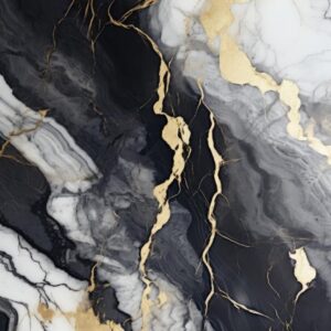 Black Grey Gold Marble Texture Modern Abstract Rug for Living Room Bedroom Diningroom Luxury Art Decor Home Office Guestroom Floor Carpet Indoor Outdoor Rug Mat 5x7