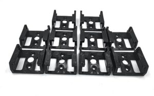 (10 pack) locking battery holder for milwaukee m18 batteries - wall mount - commander tools