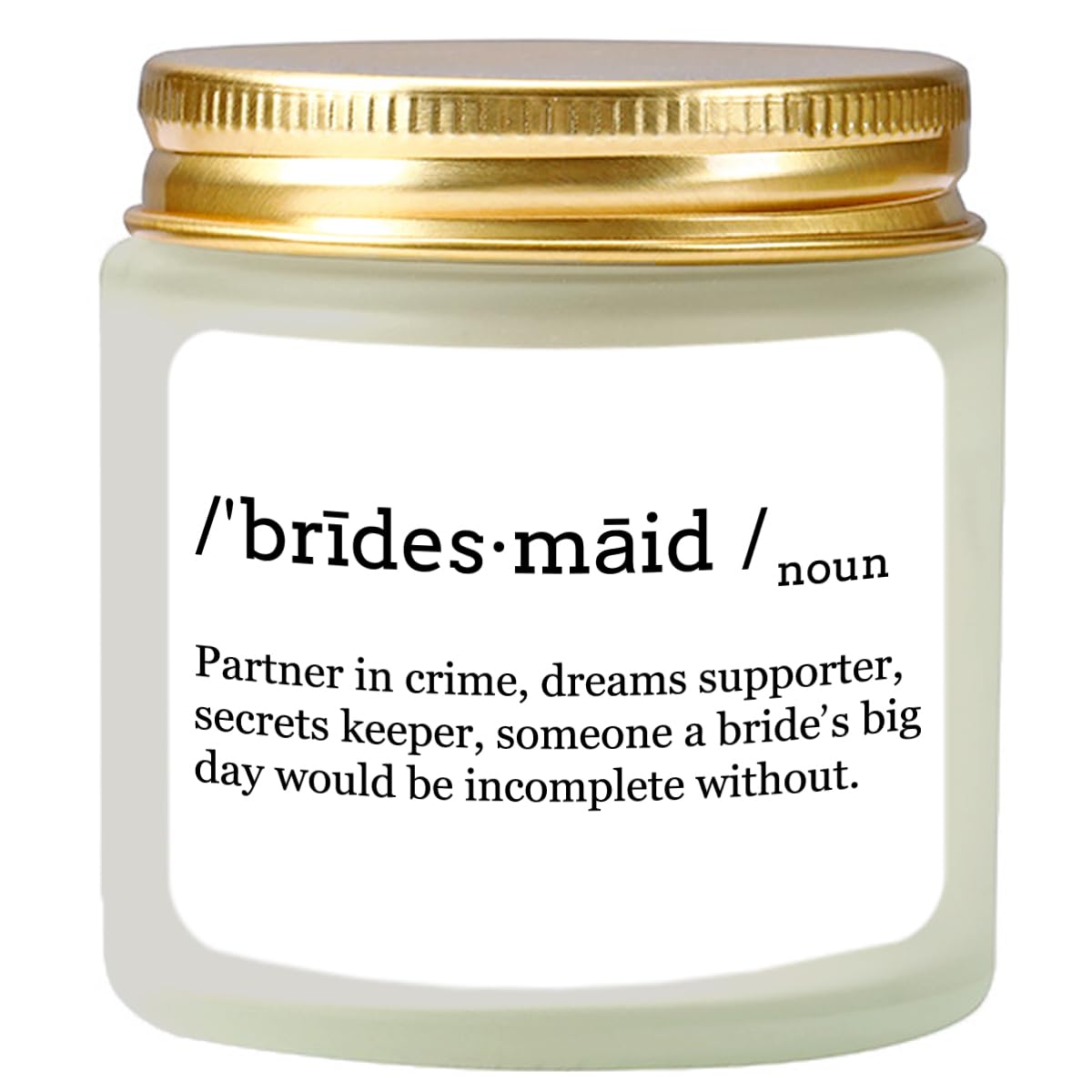 Vellsenne Scented Candle Bridesmaid Proposal Gifts - Lavender Soy Wax Candle - Maid of Honor Proposal Gifts - Will You be My Bridesmaid Gifts for Friends Girls Women 4oz